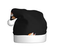 YYHWHJDE Chapeau de Noël pour adulte, motif renard qui a volé le poulet, ce qui en fait un cadeau amusant et durable pour homme et femme