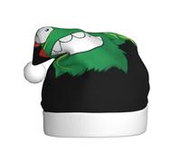 YYHWHJDE Chapeau de Père Noël imprimé monstre pour adulte, ce qui en fait un cadeau amusant et durable pour homme et femme