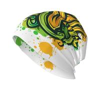 YYHWHJDE Chapeau Kni tricoté tendance pour adulte, imprimé nœud étrange, léger, extensible et chaud - Noir