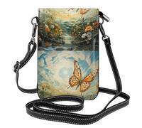 YYHWHJDE Chasing Butterflies In Summer Prints Petit sac à bandoulière en cuir pour femme, imperméable et durable