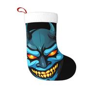 YYHWHJDE Chaussette de Noël avec masque maléfique imprimée, douce, légère, avec une bonne sensation tactile, facile à accrocher