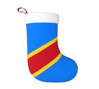 YYHWHJDE Chaussette de Noël Drapeau du Congo Imprimé Doux, léger, avec une bonne sensation tactile Facile à accrocher