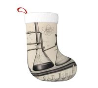 YYHWHJDE Chaussette de Noël imprimée chimie parfaite pour décorer les bureaux, les arbres, les cheminées et les tables