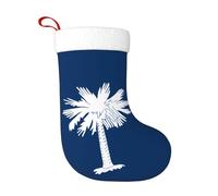 YYHWHJDE Chaussette de Noël imprimée drapeau de la Caroline du Sud douce, légère, avec une bonne sensation tactile, facile à accrocher