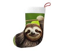 YYHWHJDE Chaussettes décoratives de Noël avec imprimé paresseux mignon, doux, moelleux, léger et confortable
