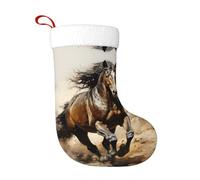 YYHWHJDE Chaussettes décoratives de Noël avec motif cheval occidental, douces, moelleuses et durables pour Halloween, les réunions de vacances, etc