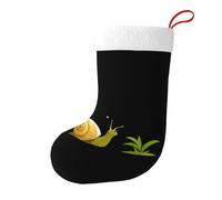 YYHWHJDE Chaussettes décoratives de Noël avec motif escargot et herbe, couleurs vives pour ajouter à l'atmosphère festive