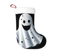 YYHWHJDE Chaussettes décoratives de Noël douces et ludiques à pois fantômes imprimés, légères, avec une bonne sensation tactile pour Halloween, Noël et Nouvel An