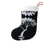 YYHWHJDE Chaussettes décoratives de Noël imprimées avec inscription « The Breeze Bloww the Silvertree » - Ajoutez une touche festive à Halloween, Noël