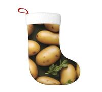 YYHWHJDE Chaussettes décoratives de Noël imprimées de pommes de terre de jardin, utilisées pour les activités communautaires, les spectacles sur scène et les rassemblements de vacances