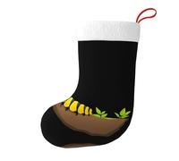 Yyhwhjde Chaussettes décoratives de Noël motif chenille aventureuse pour remplir de petits cadeaux tels que des bonbons et des petits jouets