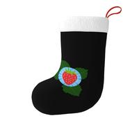 YYHWHJDE Chaussettes décoratives de Noël petites fraises sur la gloire du matin - Couleurs vives pour ajouter une atmosphère festive