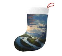 YYHWHJDE Chaussettes décoratives de Noël The Mighty River - Couleurs vives pour ajouter une atmosphère festive