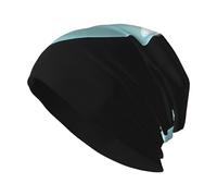 YYHWHJDE Cherry in The Bubble Prints Bonnet en tricot pour adulte - Bonnet extensible doux et confortable pour homme et femme - Noir