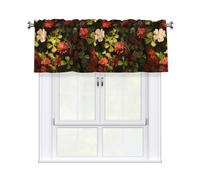 YYHWHJDE Clover in the Shred Prints Rideau avec tringle courte 137,2 x 45,7 cm pour cuisine, salle de bain, buanderie et fenêtres de studio, avec filtre de lumière