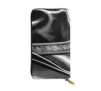 YYHWHJDE Cowboy Noir Chapeau Western Boots Imprimé Cuir de Qualité Portefeuille Long Pochette Conçu pour les Filles et les Femmes Tendance Élégant 19 x 10.5 cm, Noir , Taille unique
