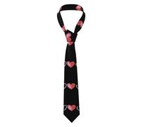 YYHWHJDE Cravate à paillettes pour homme avec motif « I Love You » - Douce et confortable pour le travail, le travail, un anniversaire, un mariage, une fête, un banquet - 145 x 7,9 cm - Facile