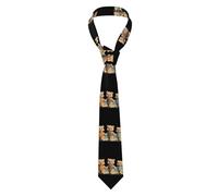 YYHWHJDE Cravate de style classique avec motif « The Friendship of the Three Little Bear » pour homme - Convient pour les vacances et le travail