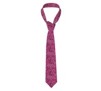 YYHWHJDE Cravate de style classique pour homme avec imprimé léopard léopard rose zèbre pour les vacances et le travail