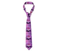 YYHWHJDE Cravate de style classique pour homme Motif lotus Violet