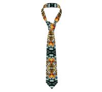 YYHWHJDE Cravate de style classique pour homme Motif tête de tigre Pour les vacances et le travail