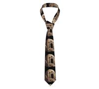 YYHWHJDE Cravate de style classique pour homme Motif Tomb of Horror Convient pour les vacances et le travail