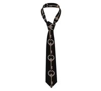 YYHWHJDE Cravate exquise pour homme avec touches de château imprimées, style classique, convient pour les vacances et le travail