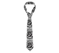 YYHWHJDE Cravate gothique pour homme avec imprimé rose - Cravate en fibre de polyester de qualité supérieure pour le travail, la vie quotidienne et les occasions spéciales