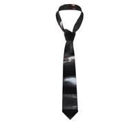 YYHWHJDE Cravate noire pour homme avec imprimé cœur mystérieux, doux et confortable, ne se déforme pas, résistant à la décoloration, durable (57 x 3,2,5 cm)