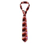 YYHWHJDE Cravate pour homme à motif de bête lion de lave - Douce et confortable pour le travail, le travail, un anniversaire, un mariage, une fête, un banquet - 145 x 7,9 cm - Entretien facile