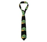 YYHWHJDE Cravate pour homme avec imprimé frites alligator douce et confortable, ne se déforme pas, résistante à la décoloration, durable (145 x 8,1 cm)
