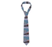 YYHWHJDE Cravate pour homme avec imprimé Snow Lingzhi on the Snowy Plains, douce et confortable, ne se déforme pas, résistante à la décoloration, durable (145 x 8,1 cm)