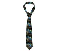 YYHWHJDE Cravate pour homme avec motif anneau magique perdu - Doux et confortable pour le travail, le travail, un anniversaire, un mariage, une fête, un banquet - 145 x 7,9 cm - Entretien facile