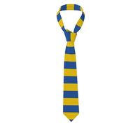 YYHWHJDE Cravate pour homme avec motif drapeau de l'Ukraine - Douce et confortable pour le travail, le travail, un anniversaire, un mariage, une fête, un banquet - 145 x 7,9 cm - Facile d'entretien