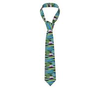 YYHWHJDE Cravate pour homme avec motif nénuphars dans l'eau - Style classique - Convient pour les vacances et le travail