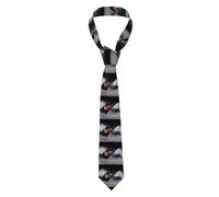 YYHWHJDE Cravate pour homme motif deux poules combattantes pour le travail, le quotidien, le travail, les anniversaires, les mariages, les fêtes, les banquets Entretien facile 145 x 7,9 cm