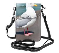 YYHWHJDE Cute Seagull Picture Téléphone portable pour femme avec prépuce en cuir et bandoulière réglable