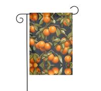 YYHWHJDE De nombreuses jolies oranges imprimées drapeau de jardin décoration cour 30,5 x 45,7 cm épais mode