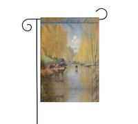 YYHWHJDE De nombreux drapeaux de jardin mignons imprimés cerf décoration cour 30,5 x 45,7 cm d'épaisseur tendance