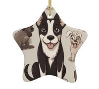 Yyhwhjde Décoration en céramique à suspendre pour sapin de Noël Motif langue 7,9 x 7,9 cm