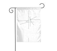 YYHWHJDE Doodle at will Photo mât de drapeau de jardin décoration de cour extérieure double face 30,5 x 45,7 cm