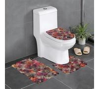 YYHWHJDE Doodle Spot Prints Lot de 3 tapis de sol antidérapants (61 x 40,6 cm) pour toilettes, meuble-lavabo et toilettes, facile à nettoyer