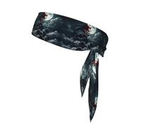 YYHWHJDE Dragon on the Mountain Prints Foulard de sport, absorbant la transpiration et respirant, bandeau de mouvement, foulard double face