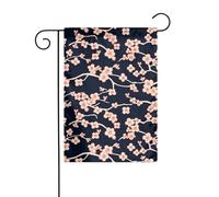 YYHWHJDE Drapeau de jardin à la cire - Motif fleurs de prunier - 30,5 x 45,7 cm - Pour jardin, terrasse, balcon