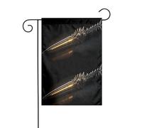 YYHWHJDE Drapeau de jardin avec épée de merveilleux soldat - Décoration de cour - 30,5 x 45,7 cm - Pour jardin, terrasse, balcon