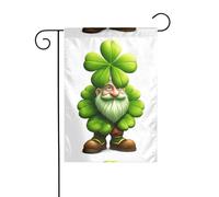 YYHWHJDE Drapeau de jardin avec imprimé de grand-père barbu vert 30,5 x 45,7 cm pour jardin, terrasse, balcon