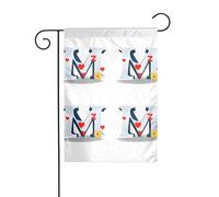 YYHWHJDE Drapeau de jardin avec inscription « Rendering the love of letters » - 30,5 x 45,7 cm - Épais et tendance