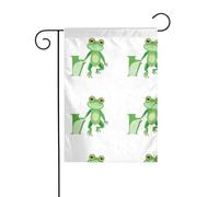 YYHWHJDE Drapeau de jardin avec motif « The Frog Prince who said he loved you » - Décoration extérieure - Double face - 30,5 x 45,7 cm