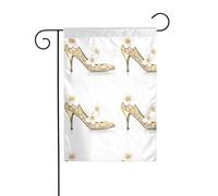 YYHWHJDE Drapeau de jardin avec motif « The story of flowers and high heels » - Double face - 30,5 x 45,7 cm