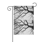 YYHWHJDE Drapeau de jardin avec motif vieux arbre lumineux 30,5 x 45,7 cm d'épaisseur et durable